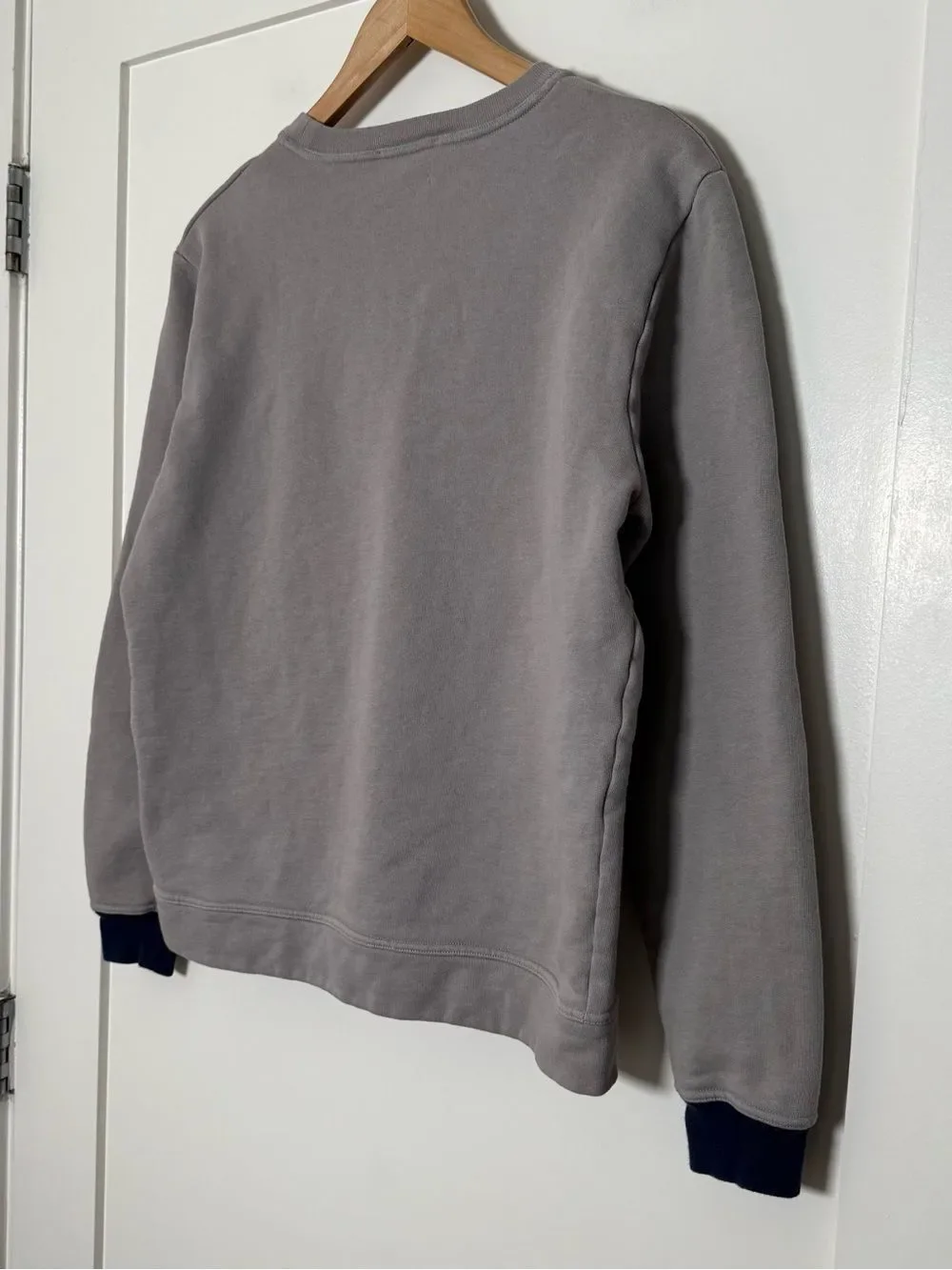 Oliver Spenser Sweatshirt Mens Sz S Gray Crewneck Cotton Cashmere Preppy
